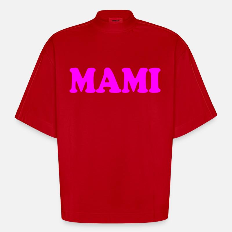 Mami - Heavyweight Oversized Organic Boxy T-Shirt Made in EU - red