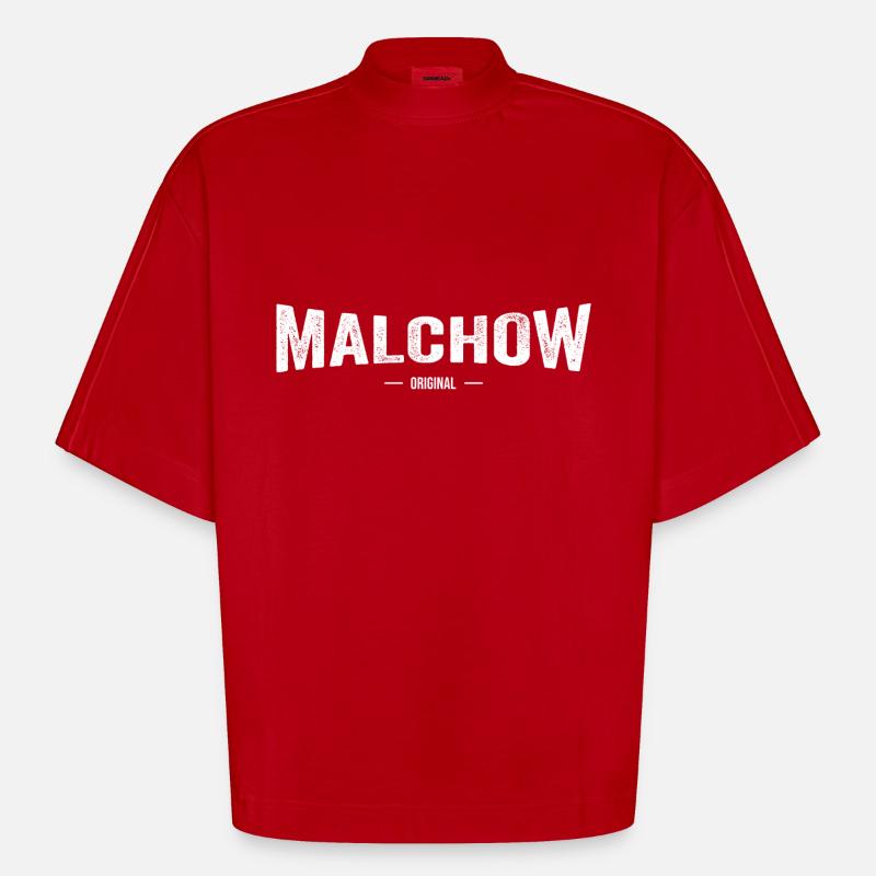 Malchow Original - Heavyweight Oversized Organic Boxy T-Shirt Made in EU - Rot