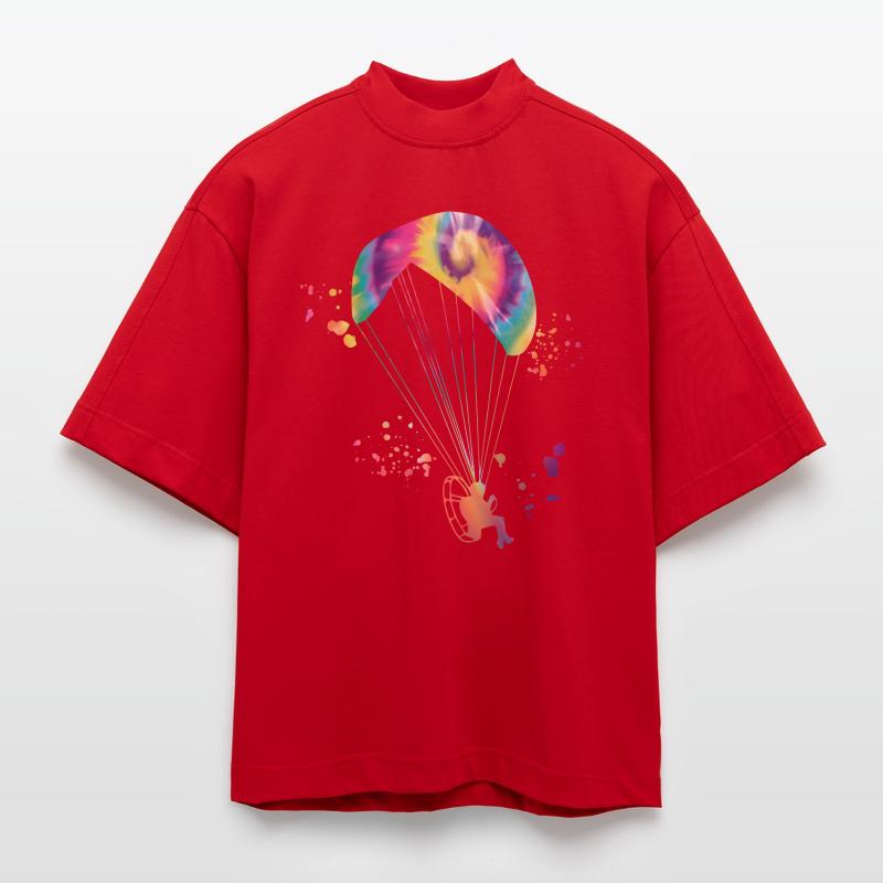 Parapente motorisé Paramoteur Paramoteur T-shirt bio épais oversize Boxy fabriqué en UE