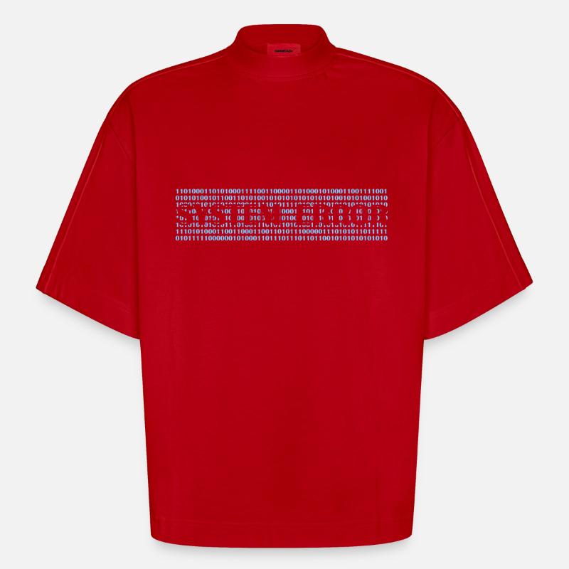 ERROR - Heavyweight Oversized Organic Boxy T-Shirt Made in EU - Rot