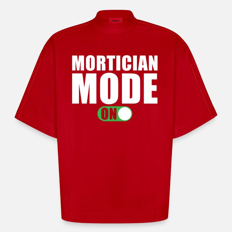 Bestatter Modus Ein - Heavyweight Oversized Organic Boxy T-Shirt Made in EU - Rot