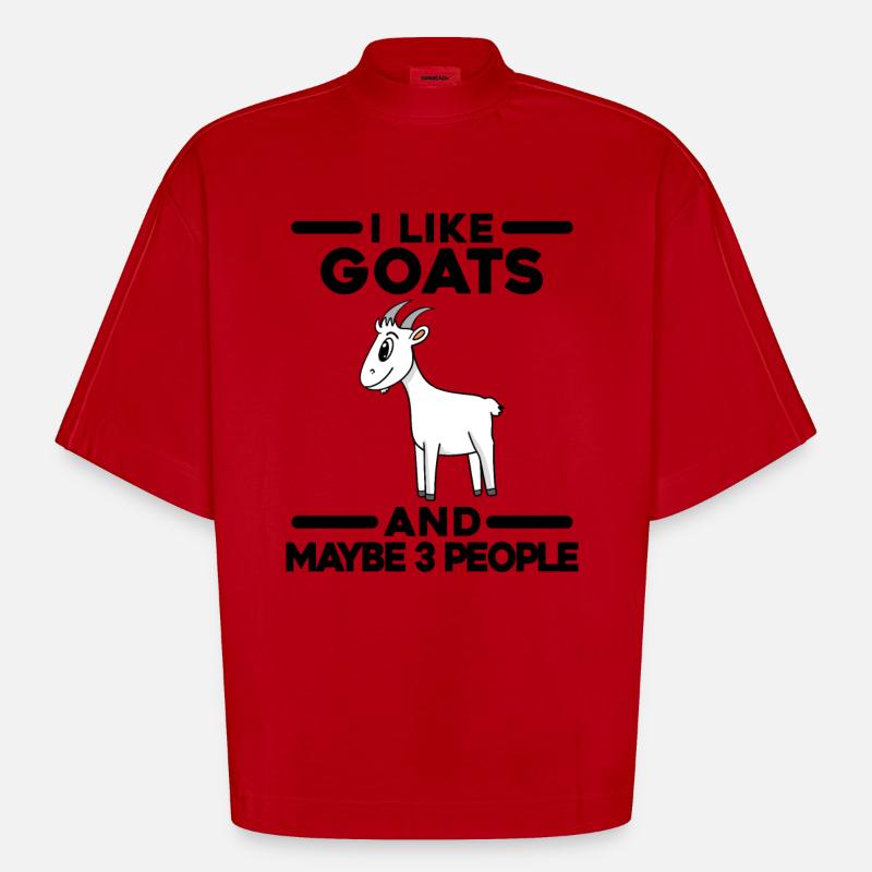 Get Get Get Get - Heavyweight Oversized Organic Boxy T-shirt Made in EU - röd