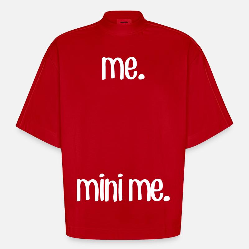 Moi et M Moi - T-shirt bio épais oversize Boxy fabriqué en UE - rouge