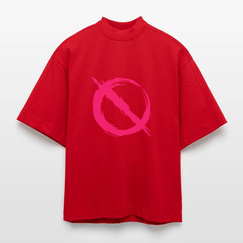 Interdiction interdite T-shirt bio épais oversize Boxy fabriqué en UE