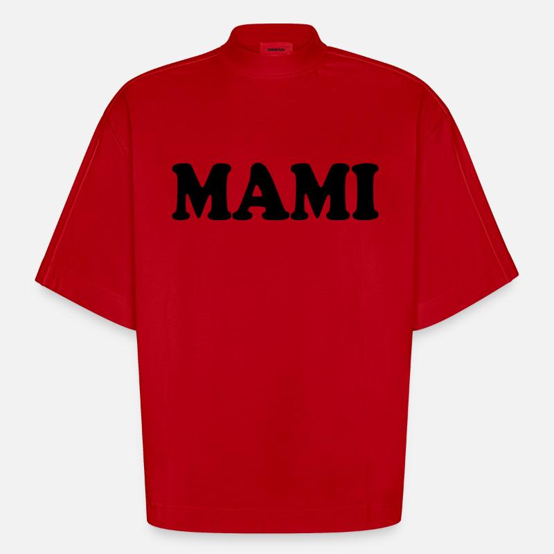 Mami - Heavyweight Oversized Organic Boxy T-Shirt Made in EU - red
