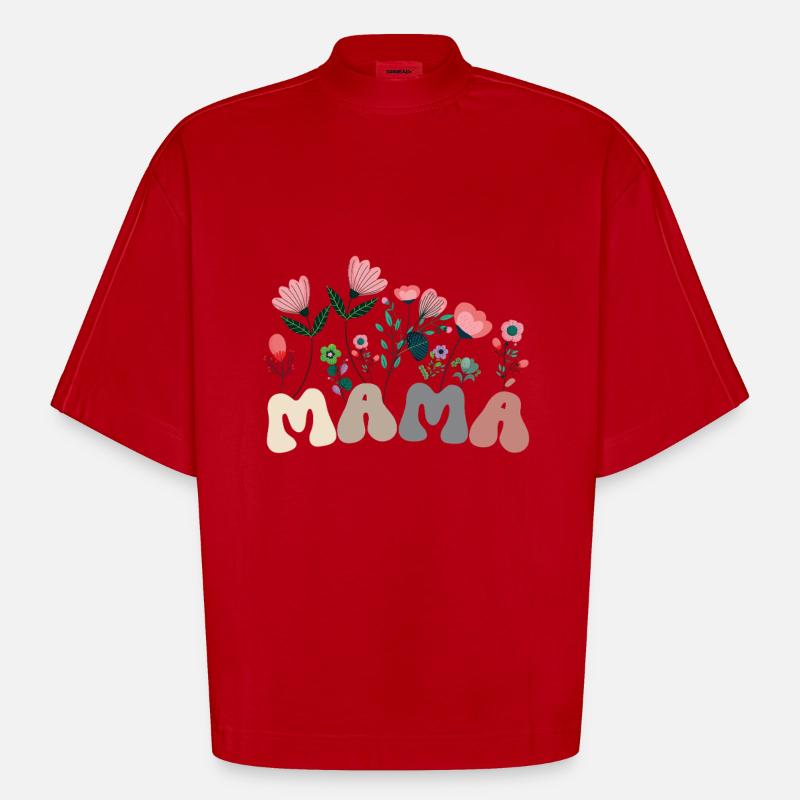 Die beste Mutter der Welt - Heavyweight Oversized Organic Boxy T-Shirt Made in EU - Rot