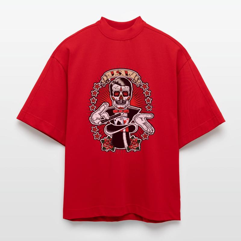 hat trick T-shirt bio épais oversize Boxy fabriqué en UE