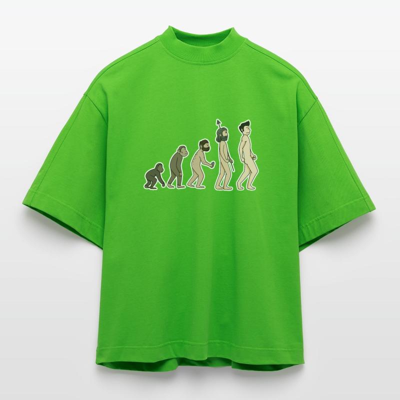 évolution T-shirt bio épais oversize Boxy fabriqué en UE