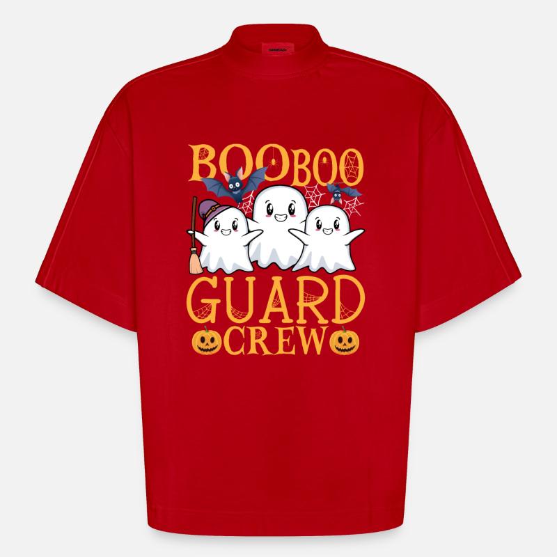 Security Guard Guard Guard Gift - Heavyweight Oversized Organic Boxy T-Shirt Made in EU - red