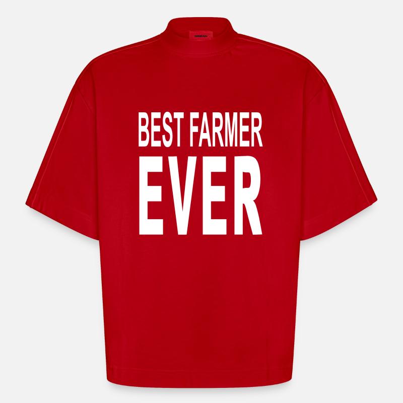 Bauer - Heavyweight Oversized Organic Boxy T-Shirt Made in EU - Rot