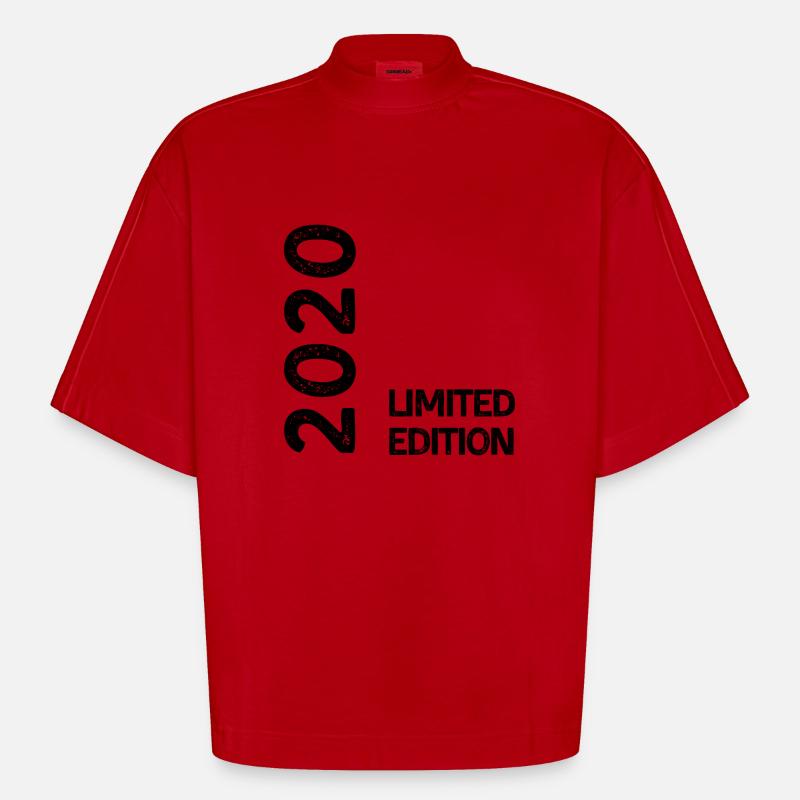 2020 Limitierte Auflage - Heavyweight Oversized Organic Boxy T-Shirt Made in EU - Rot