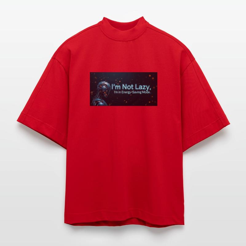Nerd Code Énergie T-shirt bio épais oversize Boxy fabriqué en UE