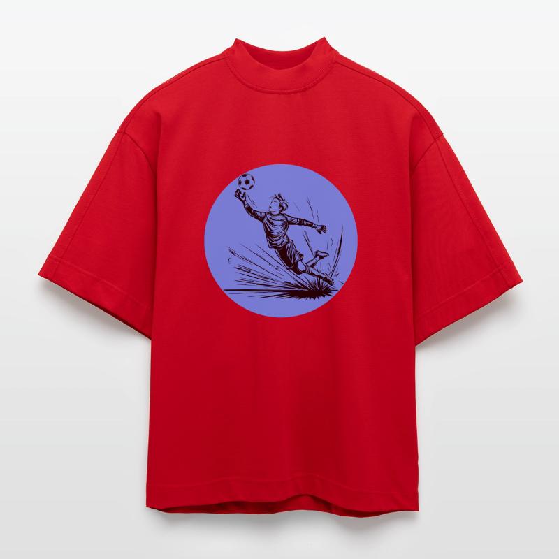 Portiere Maglietta boxy ecologica oversize Heavyweight Made in UE