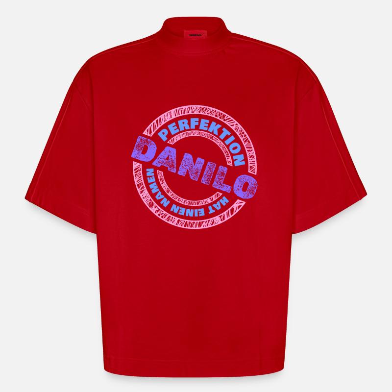 Danilo Danilo - T-shirt bio épais oversize Boxy fabriqué en UE - rouge