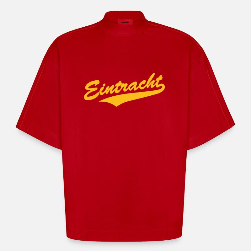 Eintracht Baseball-Style - Heavyweight Oversized Organic Boxy T-Shirt Made in EU - Rot