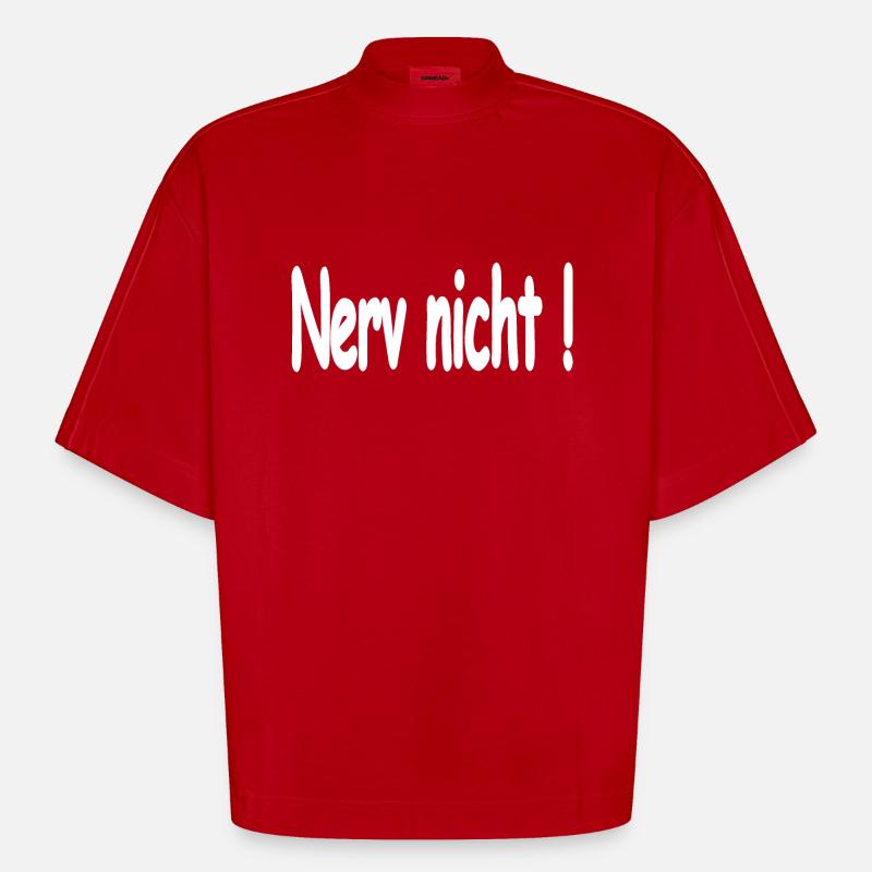 Auto - Heavyweight Oversized Organic Boxy T-Shirt Made in EU - Rot