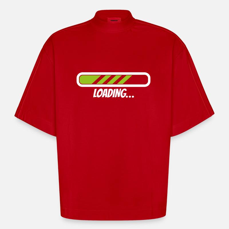 Loading 2 - Heavyweight Oversized Organic Boxy T-Shirt Made in EU - Rot