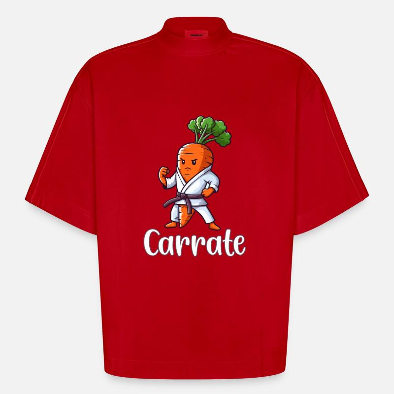 Carrate - T-shirt bio épais oversize Boxy fabriqué en UE - rouge