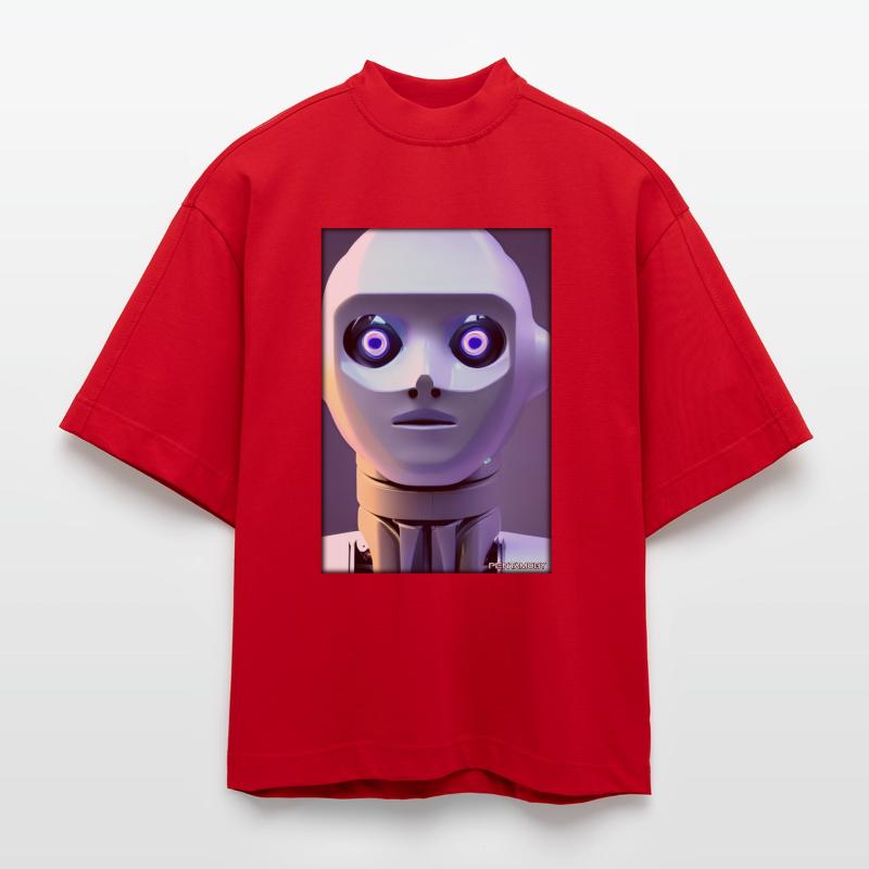Robot Future Technology Science Android T-shirt bio épais oversize Boxy fabriqué en UE