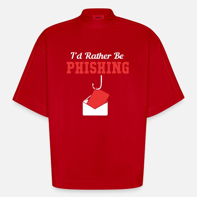 Cybersecurity Cyber Programmierer Hacker - Heavyweight Oversized Organic Boxy T-Shirt Made in EU - Rot