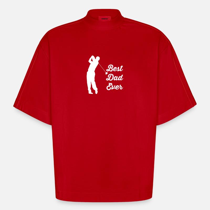 Le golf - T-shirt bio épais oversize Boxy fabriqué en UE - rouge