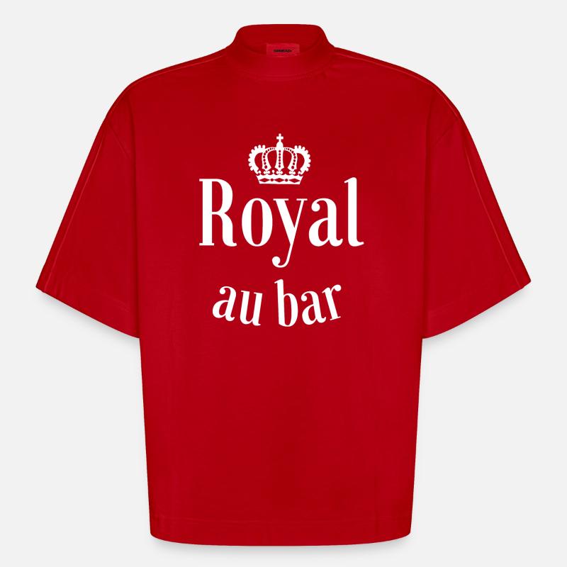 Bar, Barkeeper, Biertrinker, Bier - Heavyweight Oversized Organic Boxy T-Shirt Made in EU - Rot