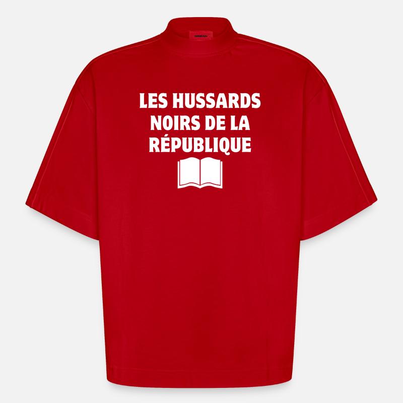professeur, enseignant, prof, éducation nationale - T-shirt bio épais oversize Boxy fabriqué en UE - rouge