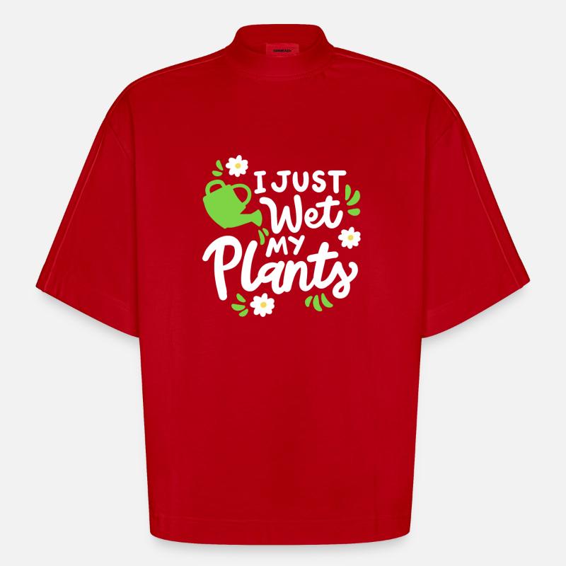 Garten Gartenarbeit - Heavyweight Oversized Organic Boxy T-Shirt Made in EU - Rot