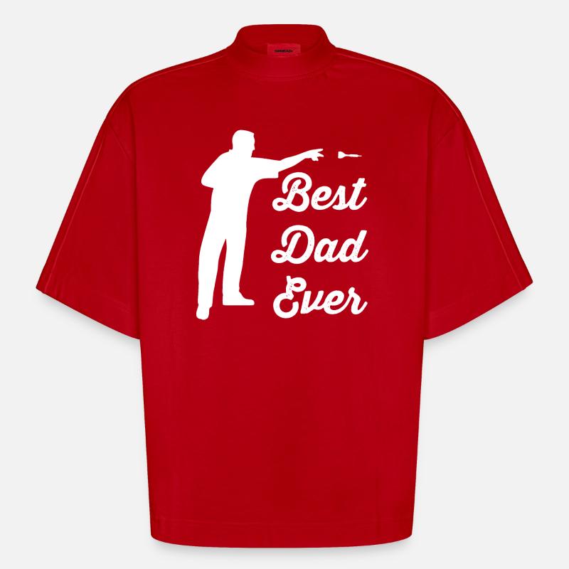 Pfeil - Heavyweight Oversized Organic Boxy T-Shirt Made in EU - Rot
