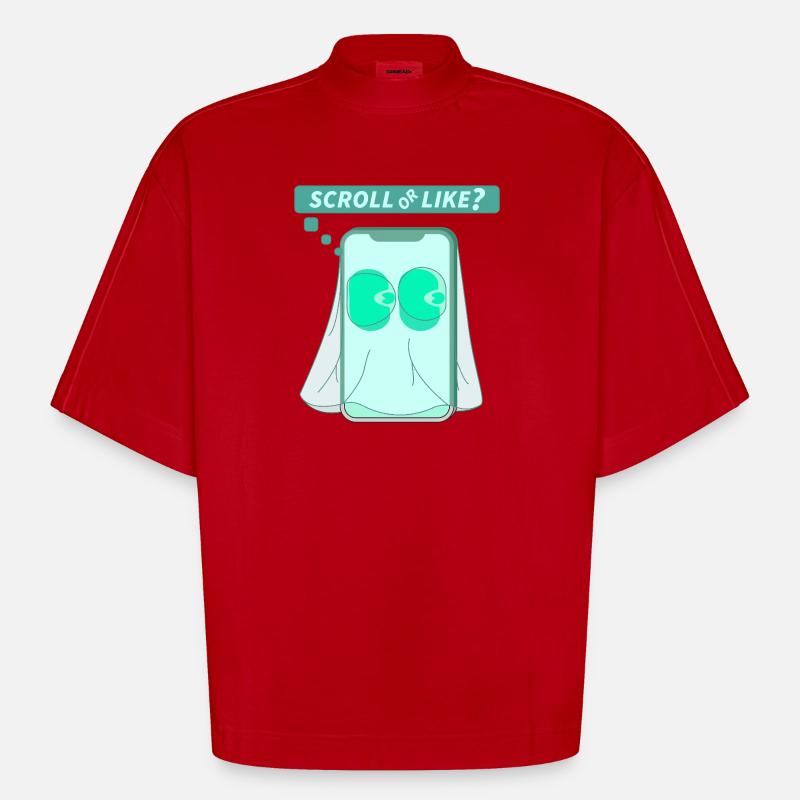 ODER - Heavyweight Oversized Organic Boxy T-Shirt Made in EU - Rot