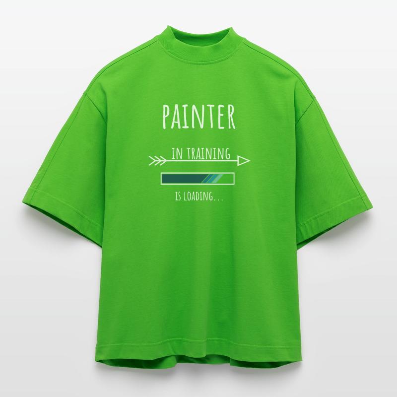 Painter Geschenk Beruf Ausbildung Maler Heavyweight Oversized Organic Boxy T-Shirt Made in EU