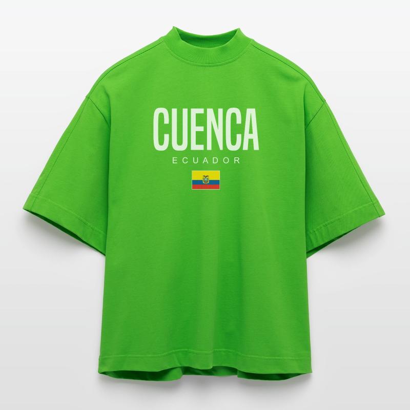 Cuenca Ecuador Ecuadorians Heavyweight Oversized Organic Boxy T-Shirt Made in EU