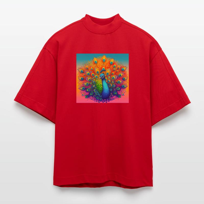 paon T-shirt bio épais oversize Boxy fabriqué en UE