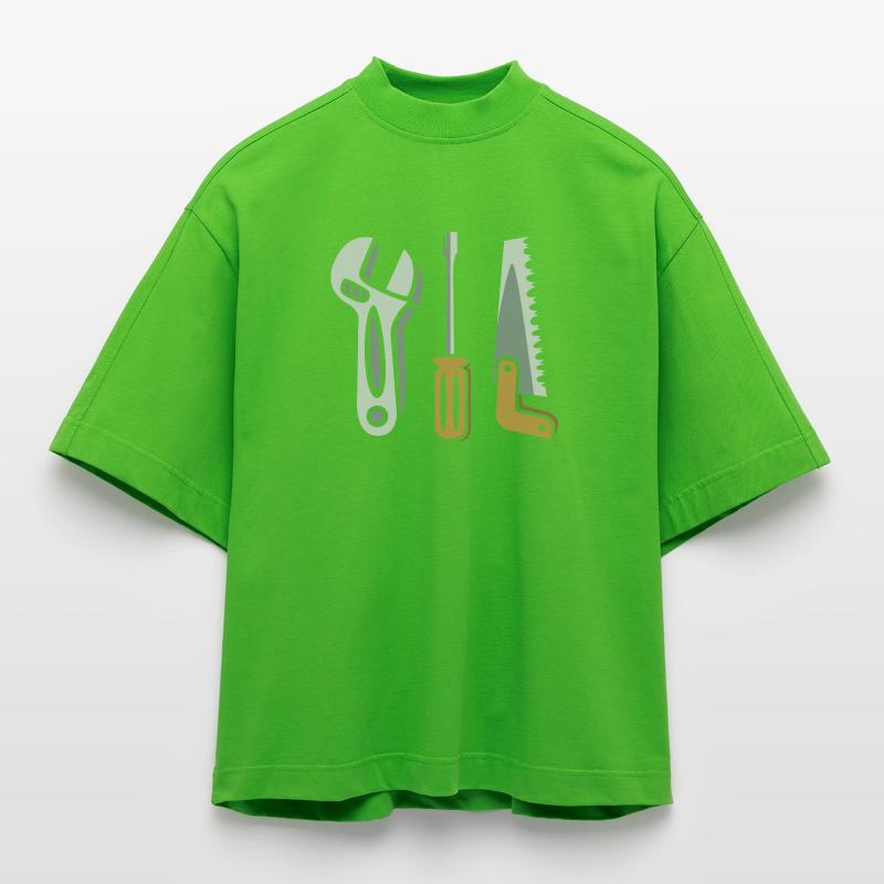 Ensemble d’outils – Conception DIY T-shirt bio épais oversize Boxy fabriqué en UE