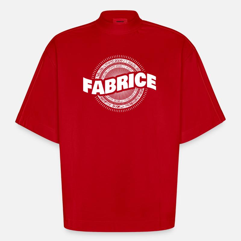 Geschenkidee Fabrice - Heavyweight Oversized Organic Boxy T-Shirt Made in EU - Rot