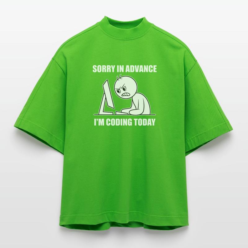 Proud software developer for programming students Heavyweight Oversized Organic Boxy T-Shirt Made in EU