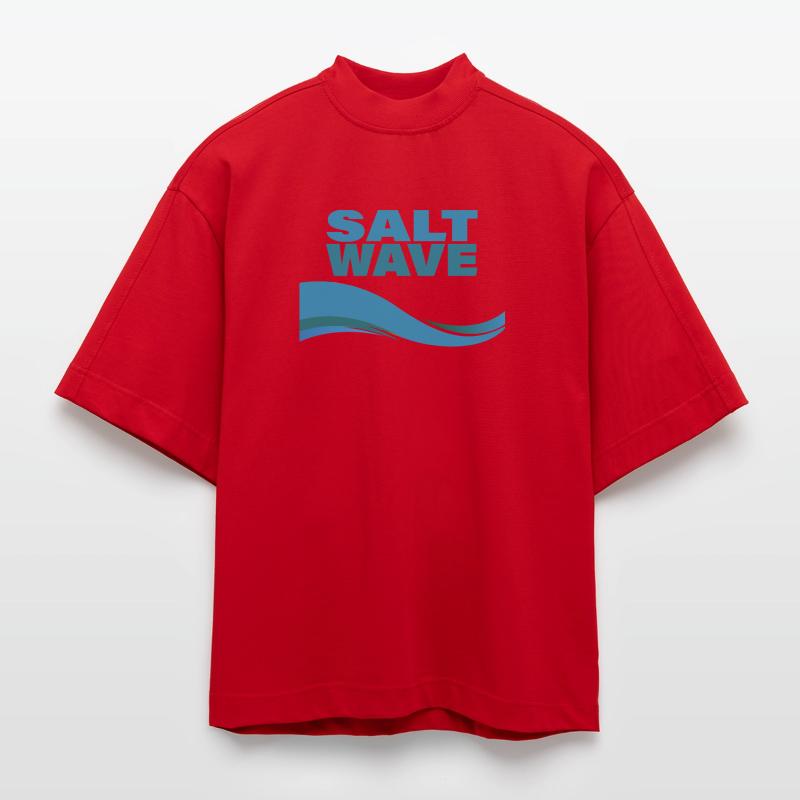 SALT WAVE Heavyweight Oversized Organic Boxy T-Shirt Made in EU