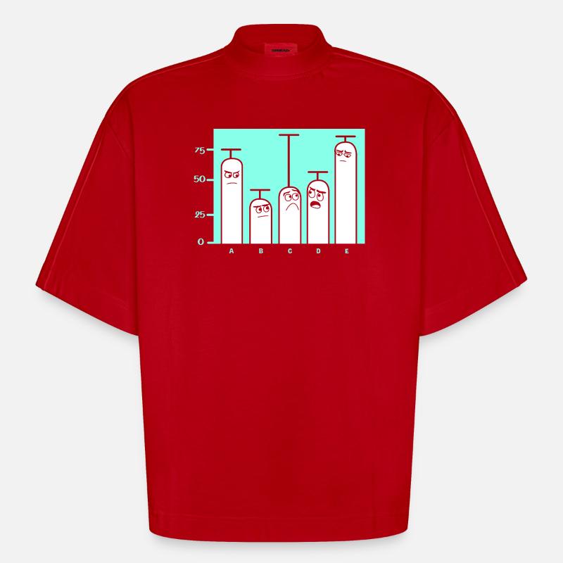 Programmeur Codeur GPT - T-shirt bio épais oversize Boxy fabriqué en UE - rouge