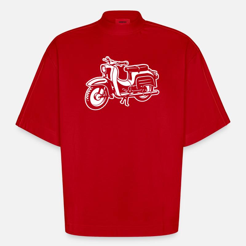 Schwalbe - Difference Image - Heavyweight Oversized Organic Boxy T-Shirt Made in EU - red
