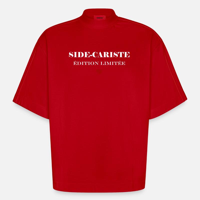 Limited Edition Sidecar Operator - Heavyweight Oversized Organic Boxy T-Shirt Made in EU - Rot