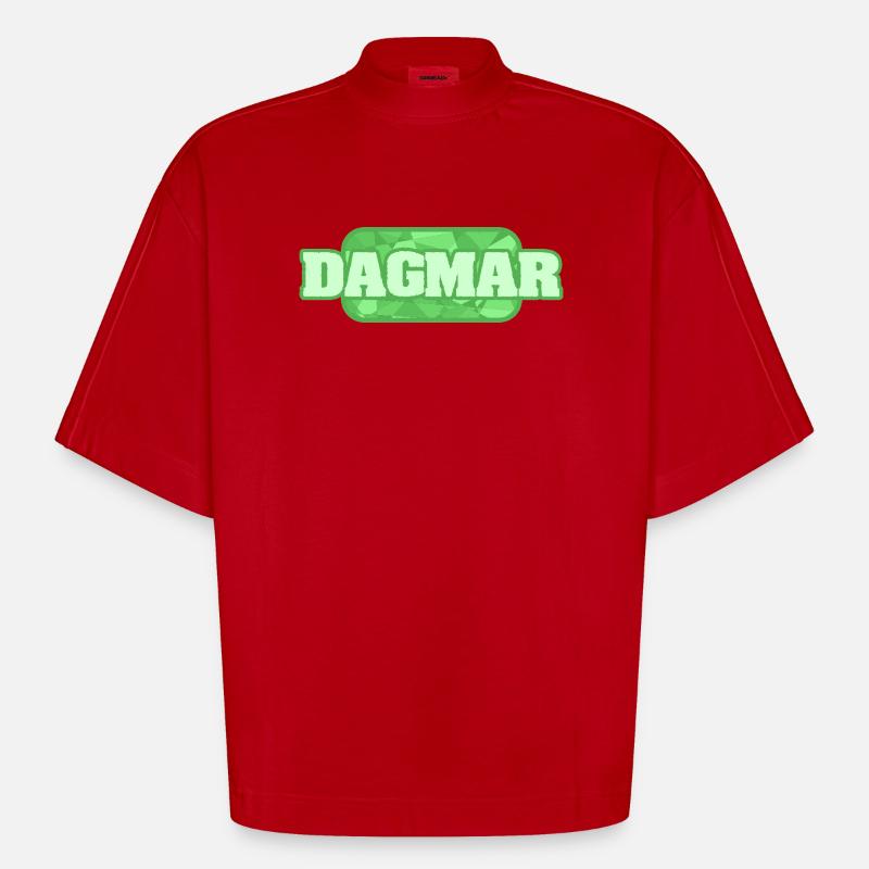 Dagmar - Heavyweight Oversized Organic Boxy T-Shirt Made in EU - red