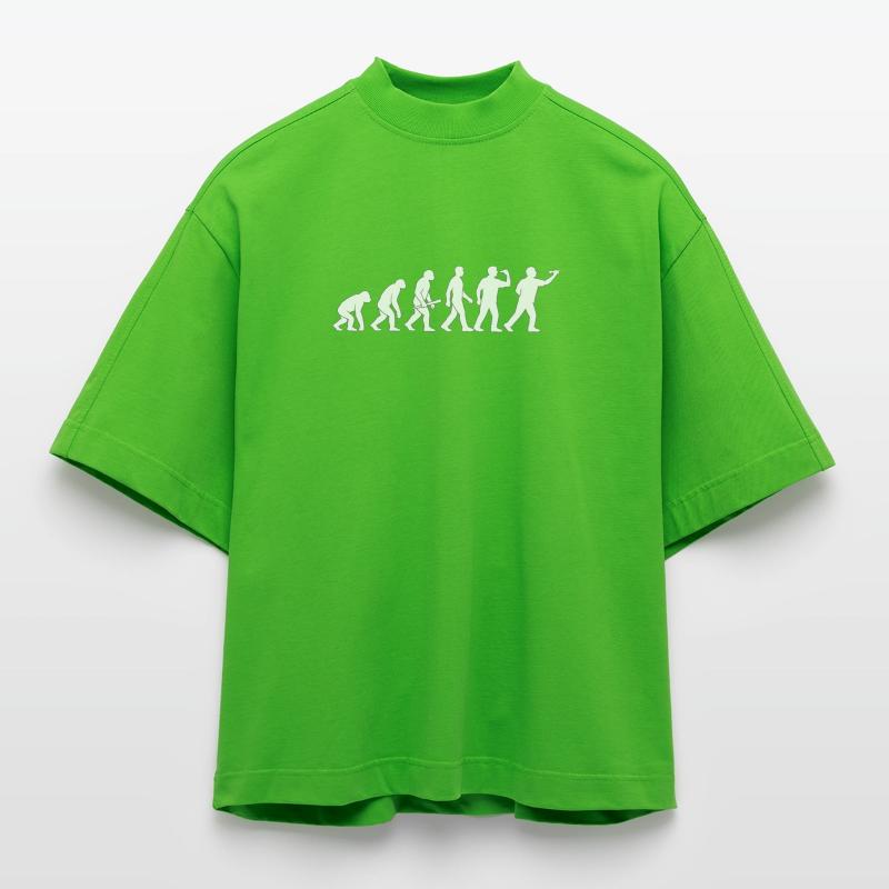 Evolution der Technik Heavyweight Oversized Organic Boxy T-Shirt Made in EU