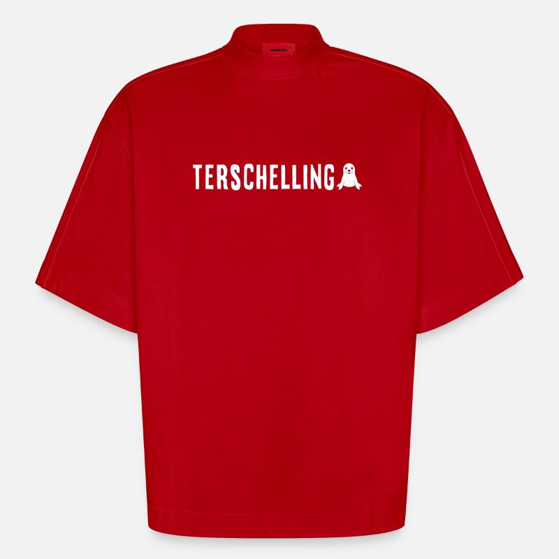 Robbe Terschelling - Heavyweight Oversized Organic Boxy T-Shirt Made in EU - Rot