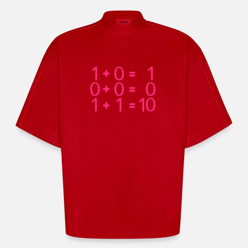 Computer science rules programmers - Heavyweight Oversized Organic Boxy T-Shirt Made in EU - red