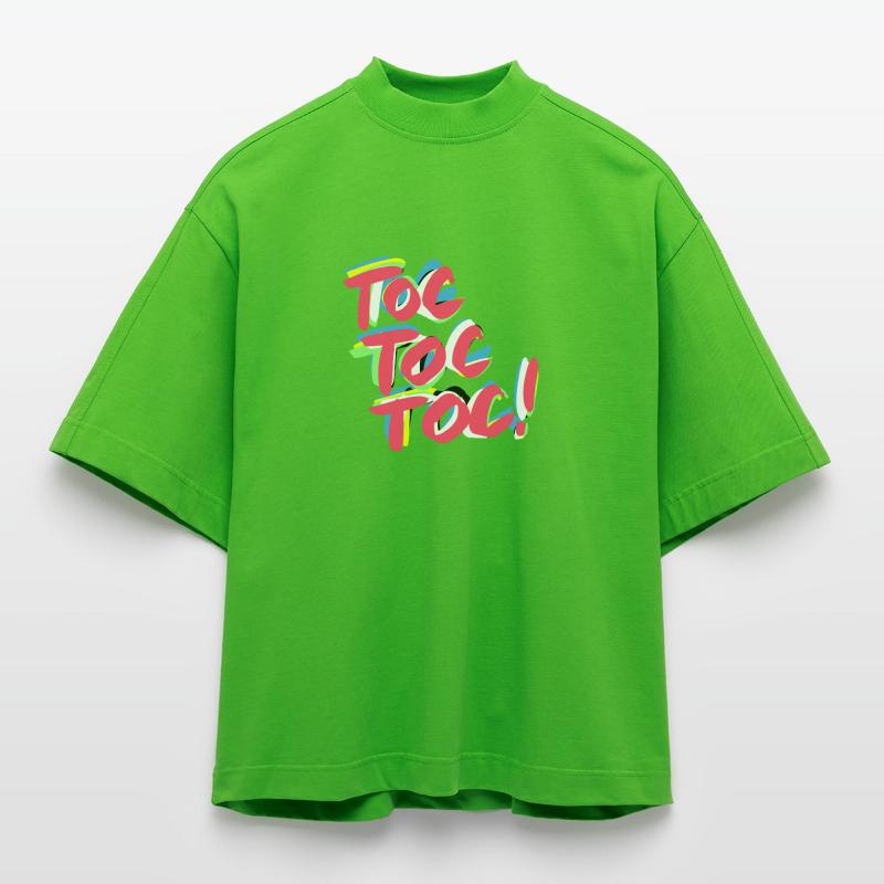 Toc toc toc! Heavyweight Oversized Organic Boxy T-Shirt Made in EU