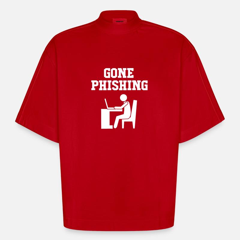 Cybersecurity Cyber Programmer Hacker - Heavyweight Oversized Organic Boxy T-Shirt Made in EU - red