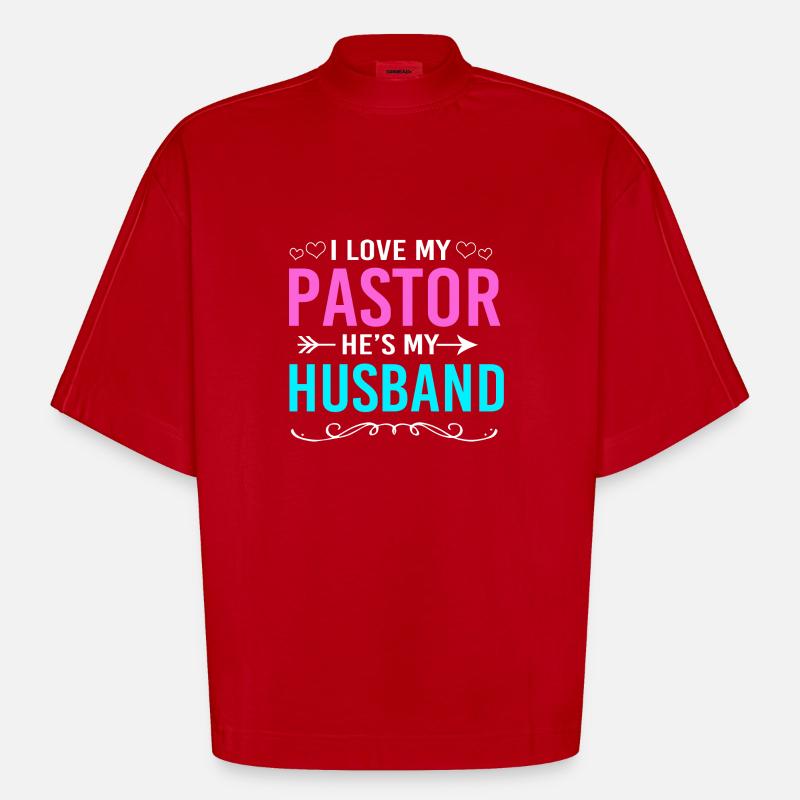 Pasteur - T-shirt bio épais oversize Boxy fabriqué en UE - rouge