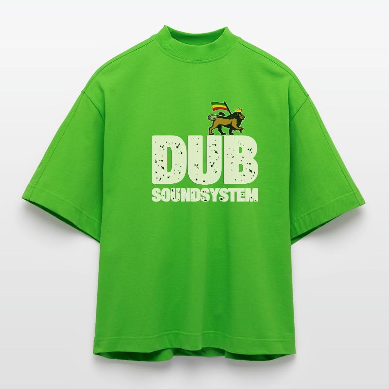 Système de sonorisation dub T-shirt bio épais oversize Boxy fabriqué en UE