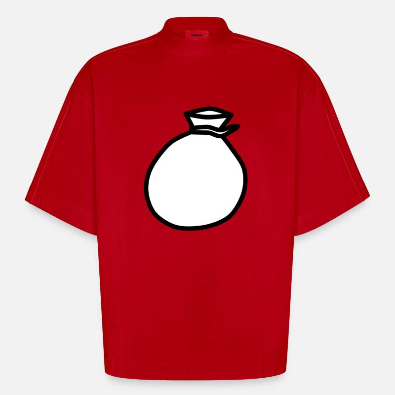 backpack suitcase backpack bag briefcase36 - Heavyweight Oversized Organic Boxy T-Shirt Made in EU - red