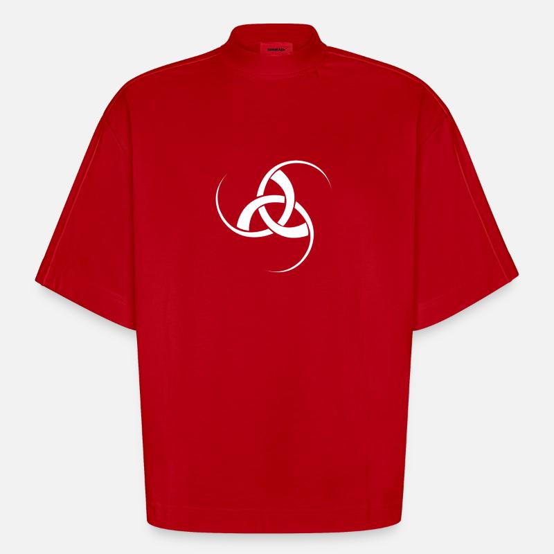 Triskell - Heavyweight Oversized Organic Boxy T-Shirt Made in EU - red